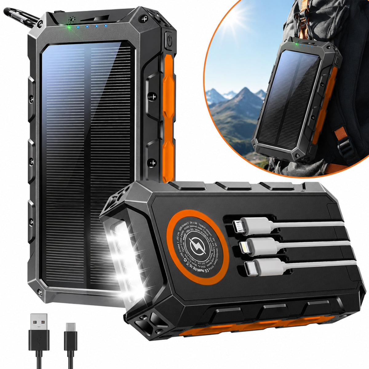 POWER BANK SOLAR 52800 mAh INDUCTION USB-C