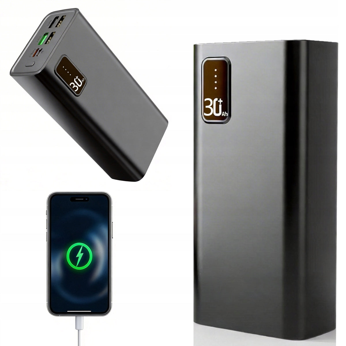 POWER BANK STRONG FAST HIGH CAPACITY 30000MAH USB-C PD 22.5W SAFE