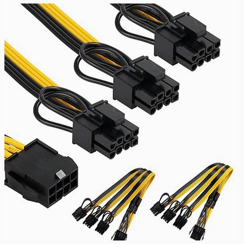 POWER CABLE EPS 8 PIN TO GPU 3X8 (6+2) PCIE SPLITTER 2 PCS.