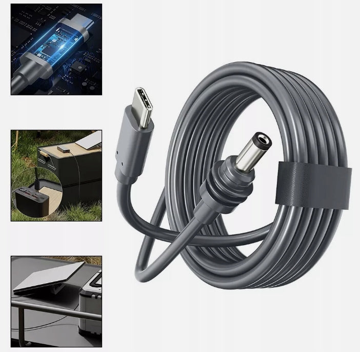 POWER CABLE FOR STARLINK MINI - USB-C TO DC 5M, 100W 5A 20AWG 300V Packaging status original