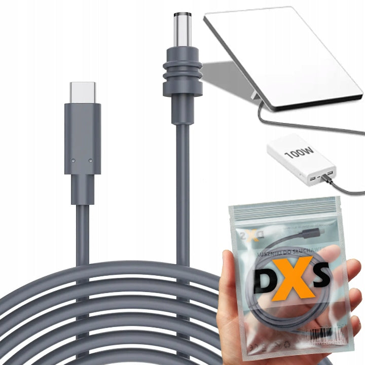 POWER CABLE FOR STARLINK MINI - USB-C TO DC 5M, 100W 5A 20AWG 300V