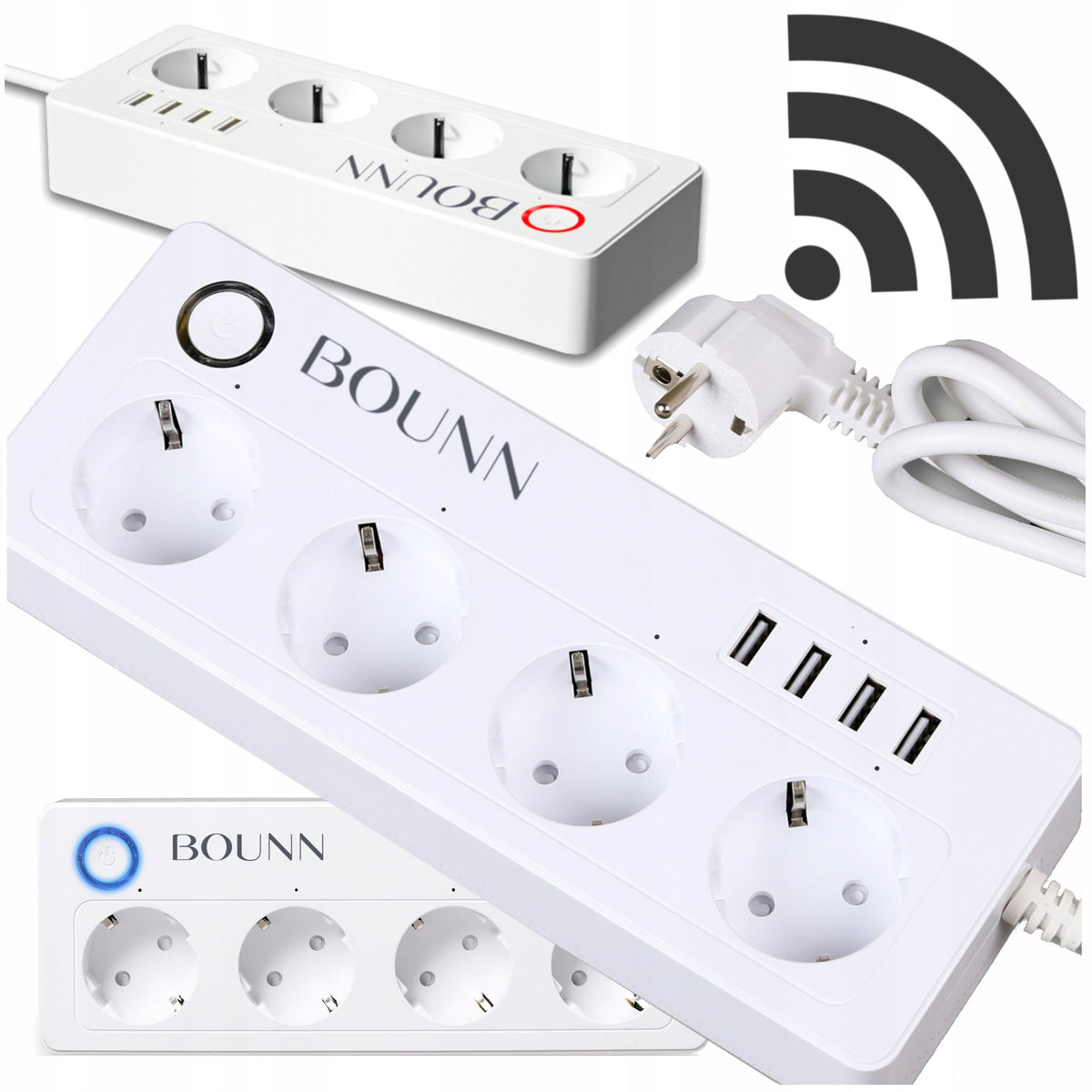 POWER STRIP SMART SOCKET WiFi SMART HOME 4 SOCKETS 4USB Packaging status original