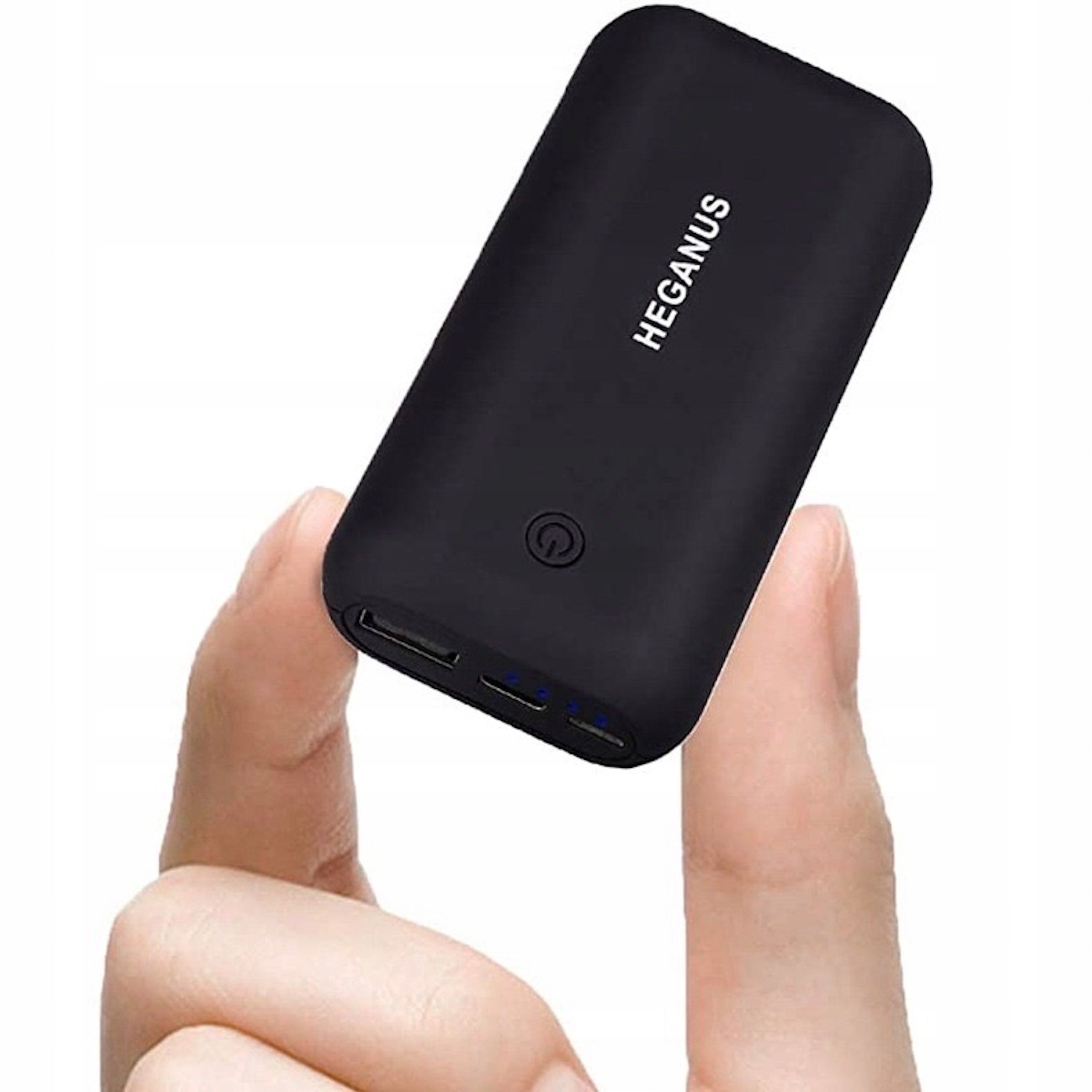 POWERBANK 10000 mAh Power, USB, Black, Cable, Portable, Pocket, Mini