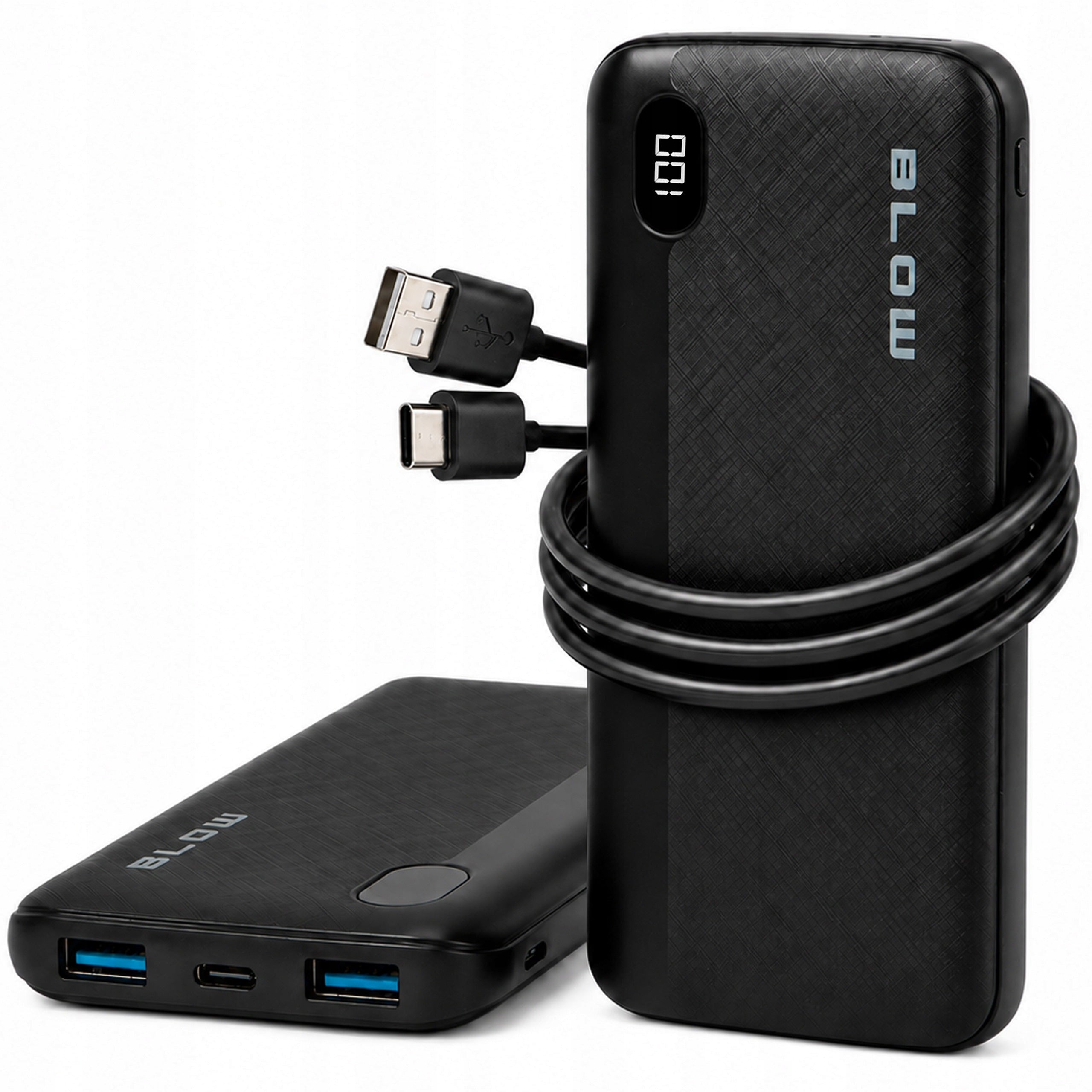 POWERBANK 10000mAh 22,5W FAST QC PD USB-C USB POWER BANK POWERFUL TRAVELER