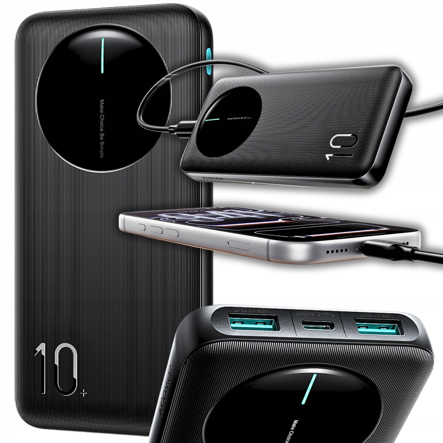 POWERBANK 10000mAh POWER BANK 22,5W WITH DISPLAY AND FAST CHARGING