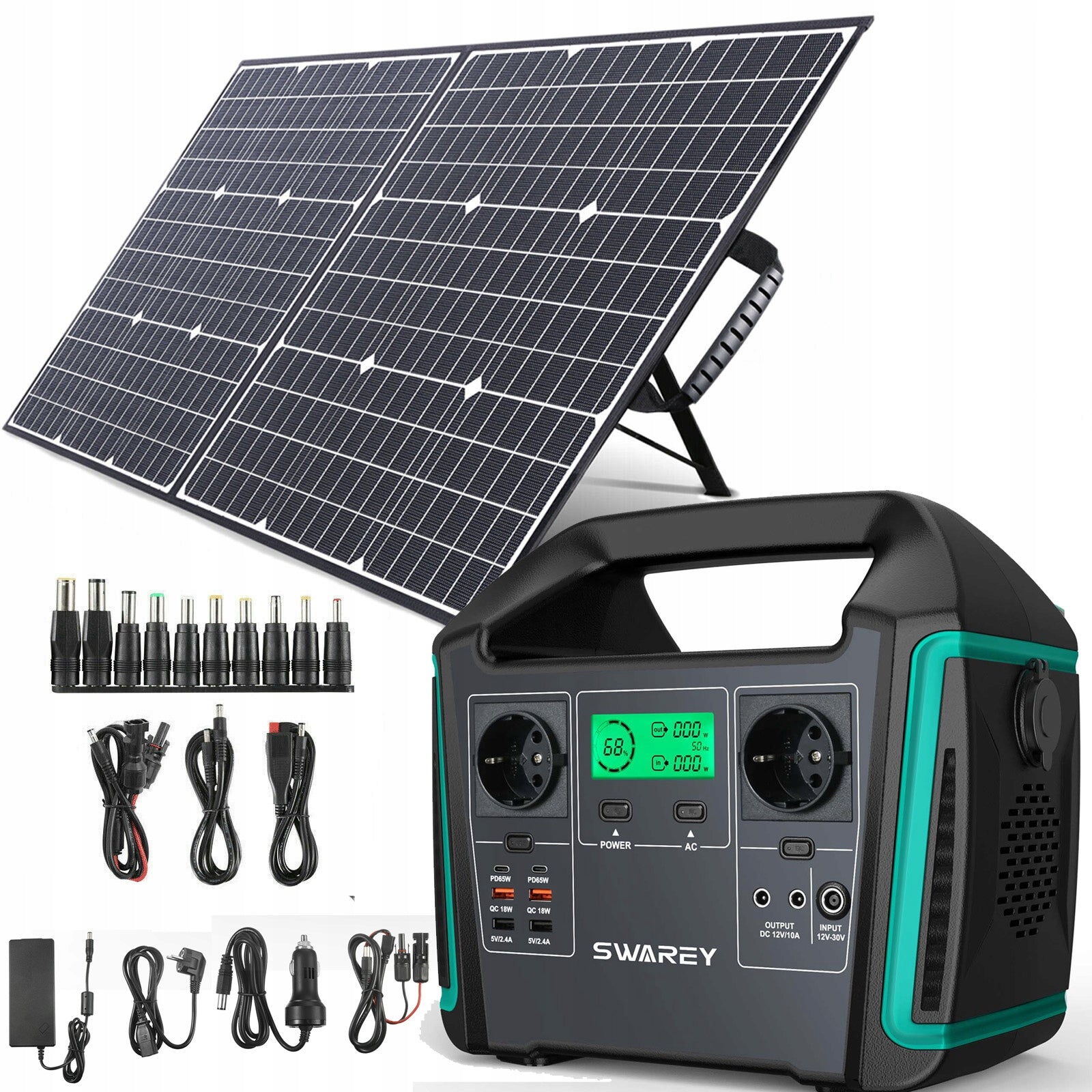 POWERBANK 1000W 201600mAh SOLAR GENERATOR QC3.0 TYPE-C PD65W+100W SOLAR