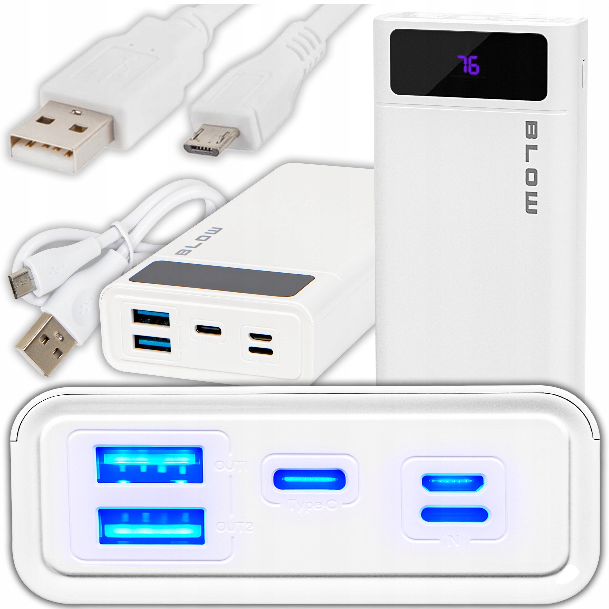 POWERBANK 20000mAh 22,5W POWER BANK QC PD USB-C FAST SAFE ROOMY