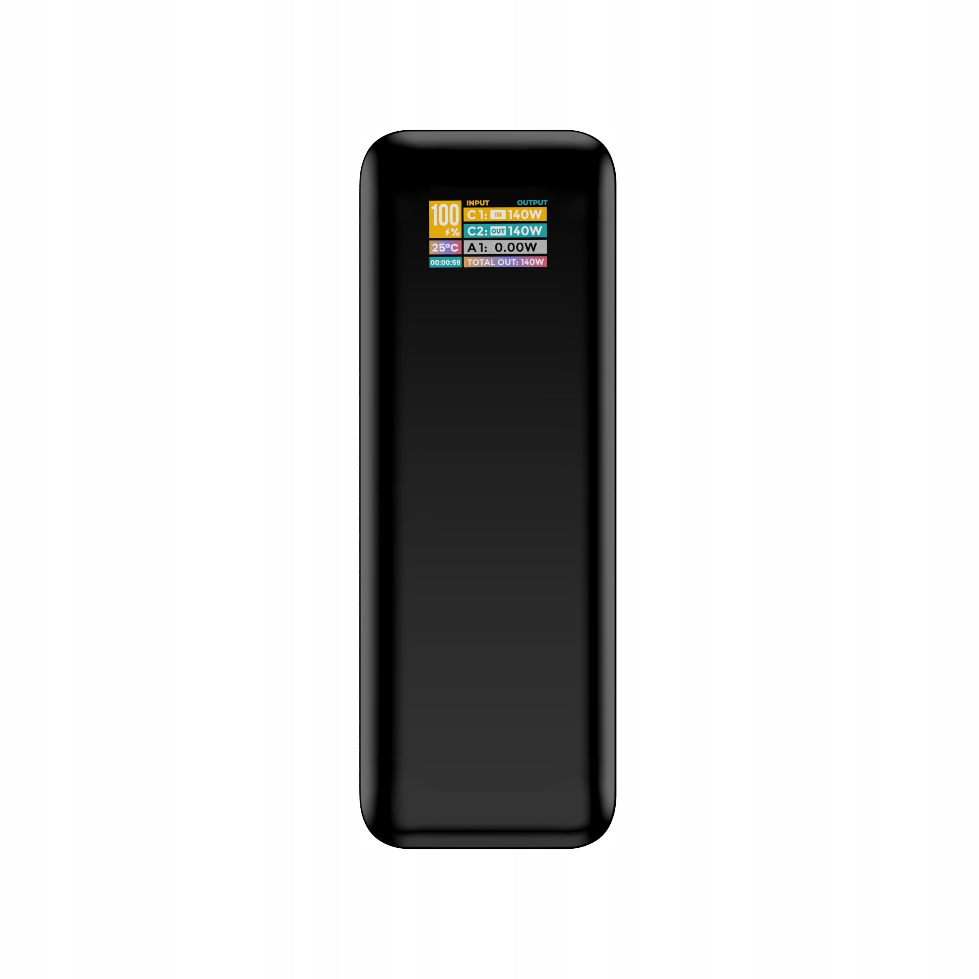 POWERBANK 27000mAh 140W QC PD USB-C LCD POWER BANK FOR LAPTOP AIRPLANE Manufacturer code 81-155#