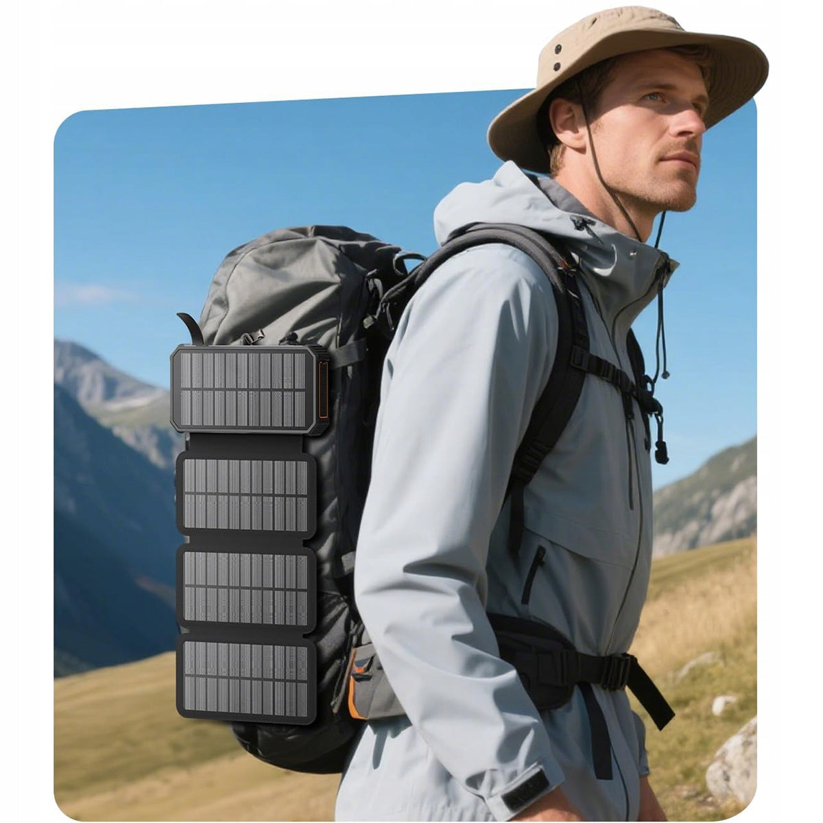 POWERBANK 27000mAh SOLAR UNIVERSAL2 x USB FLASHLIGHT Battery capacity 27000 mAh