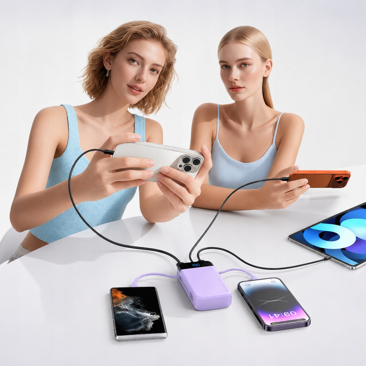POWERBANK 30000 mAh 22,5W QC PD 2x USB USB-C Z WBUDOWANYM KABLEM USB C Manufacturer code P88