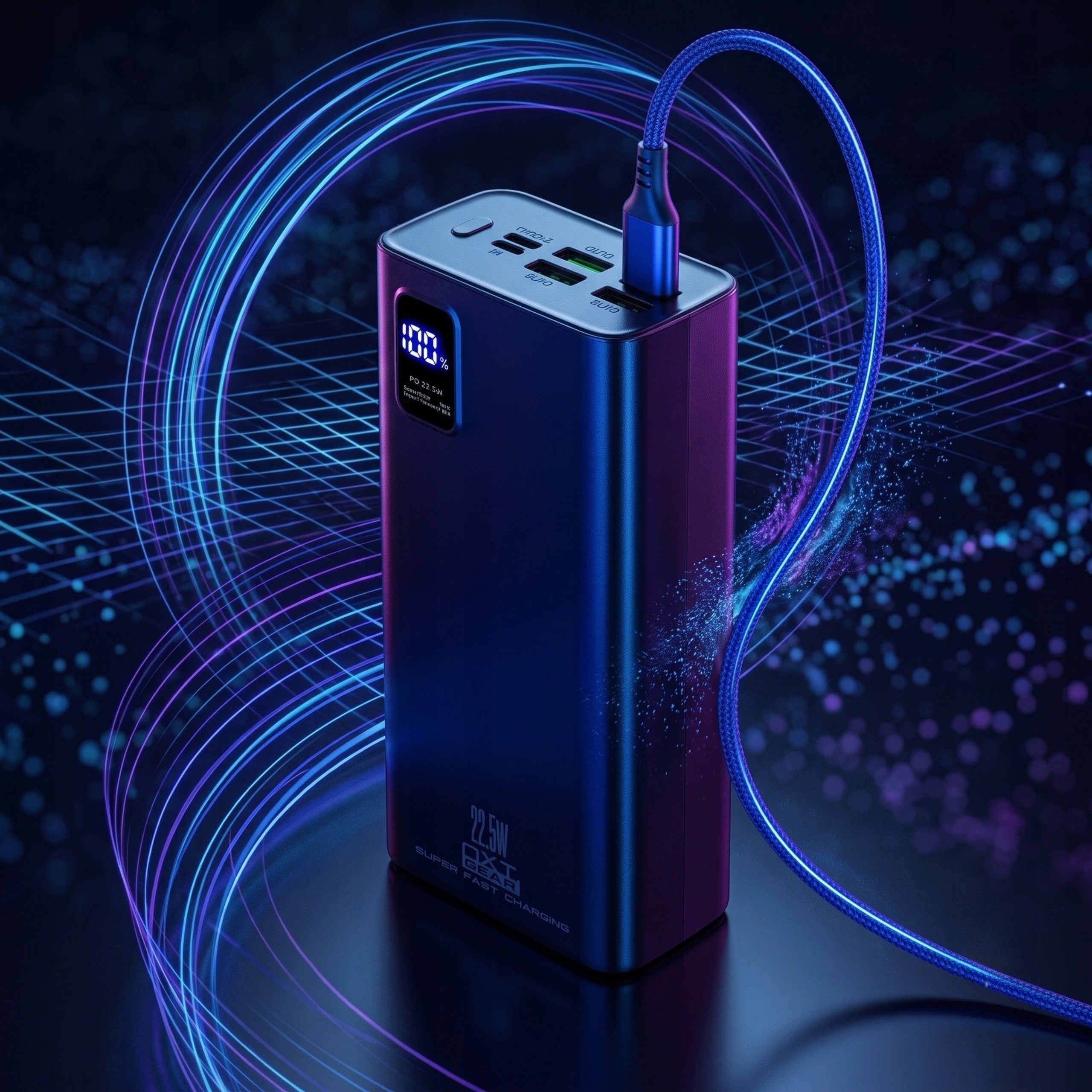 POWERBANK 30000 mAh LARGE POWERFUL FAST NXT.Gear CHARGES 5 DEVICES AT ONCE Packaging status original