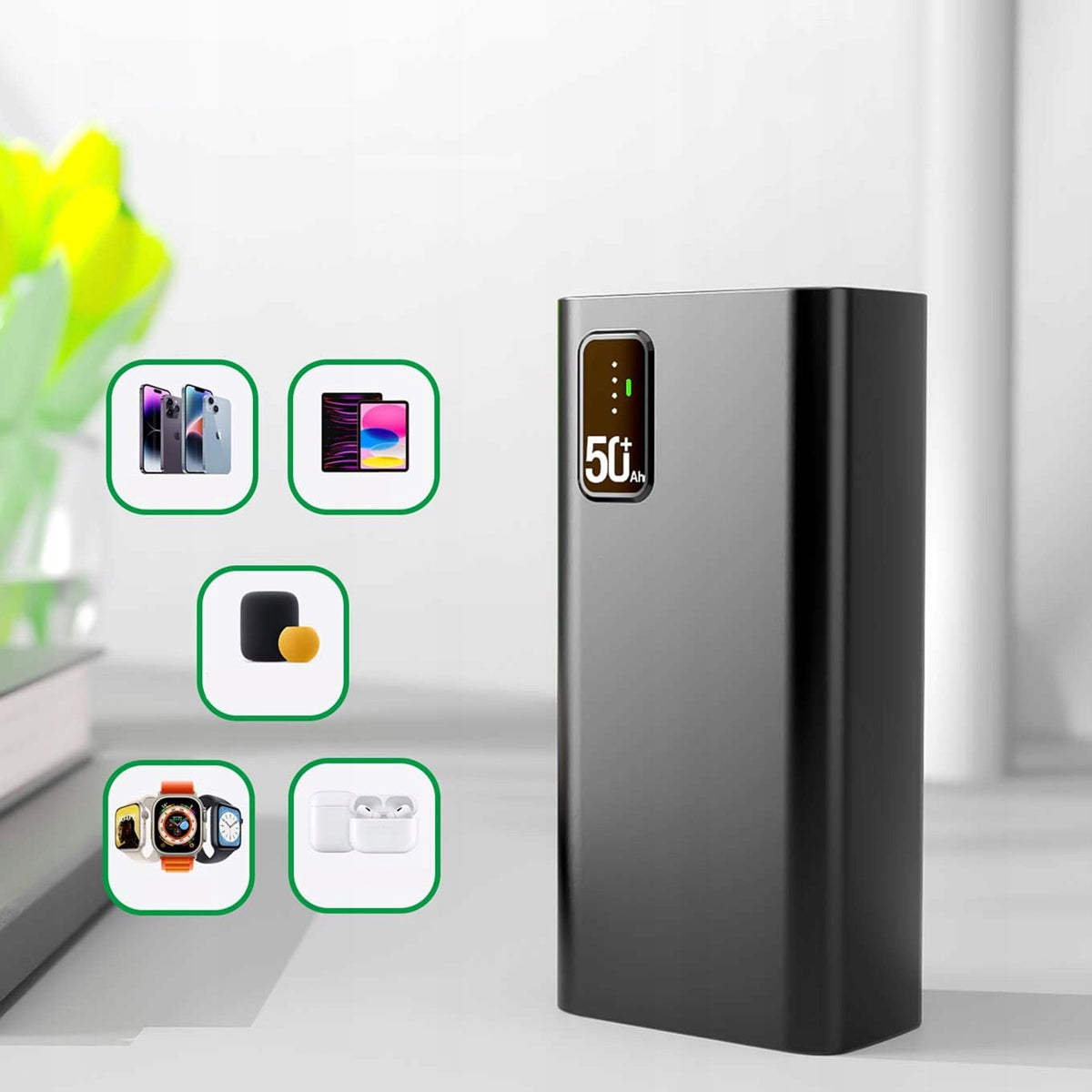 POWERBANK 30000MAH 22.5W FAST CHARGING 5DEVICES SIMULTANEOUSLY SMARTPHONE Manufacturer code 4069428020560