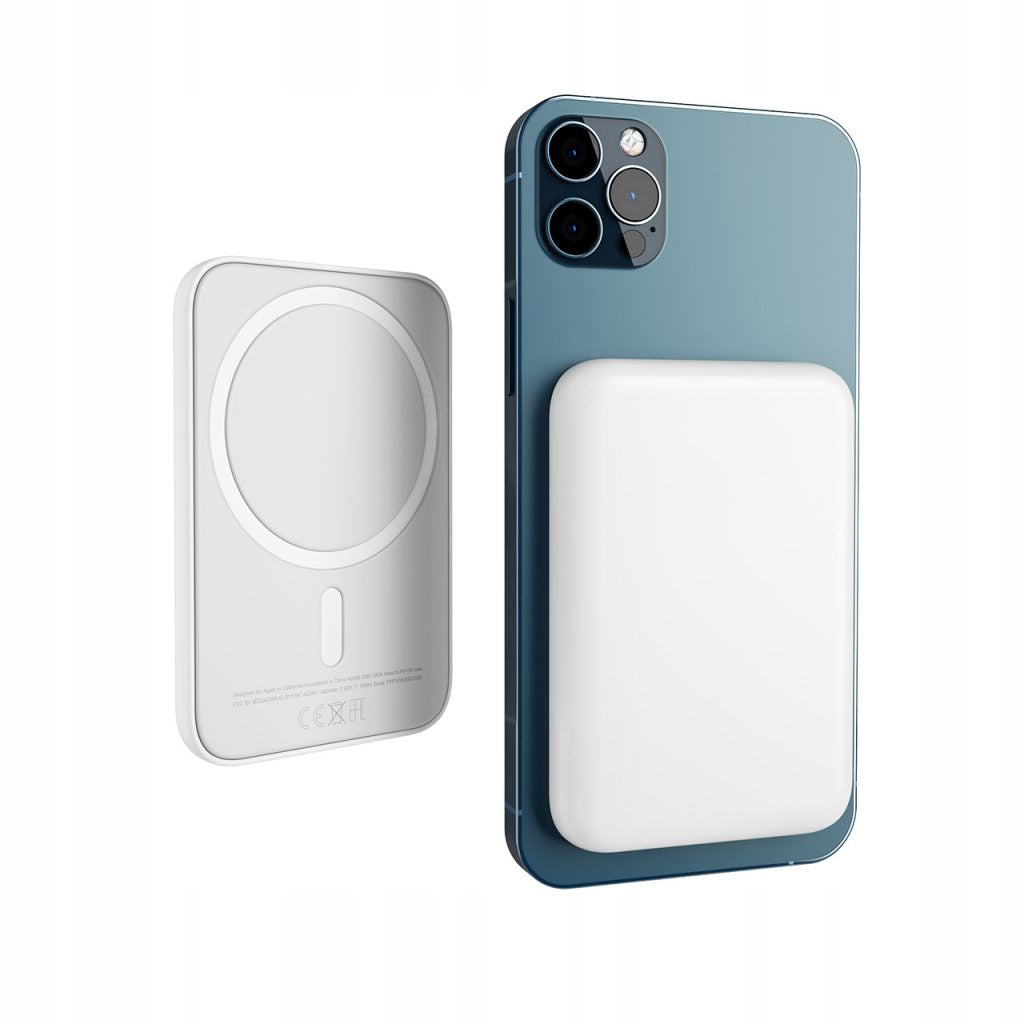 POWERBANK 5000 MAH MAGSAFE WIRELESS COMPACT MUST-HAVE WHITE STYLISH Manufacturer code Powerbank 5000 mAh MagSafe Szybkie ładowanie