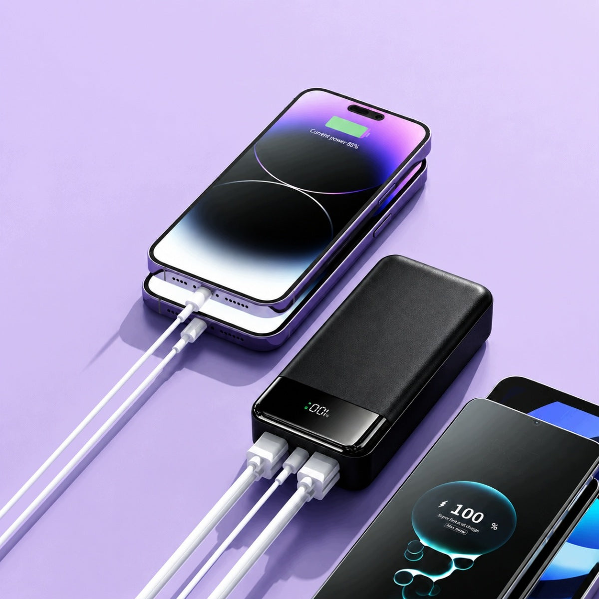 POWERBANK 50000 mAh FAST CHARGING 22.5W USB-C Battery capacity 50000 mAh