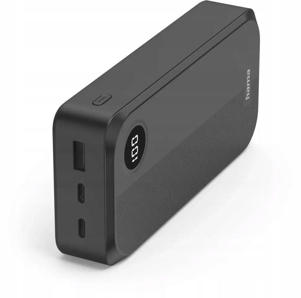 POWERBANK HAMA 20000 mAh FAST CHARGING 15W 2x USB-C USB-A LED PD