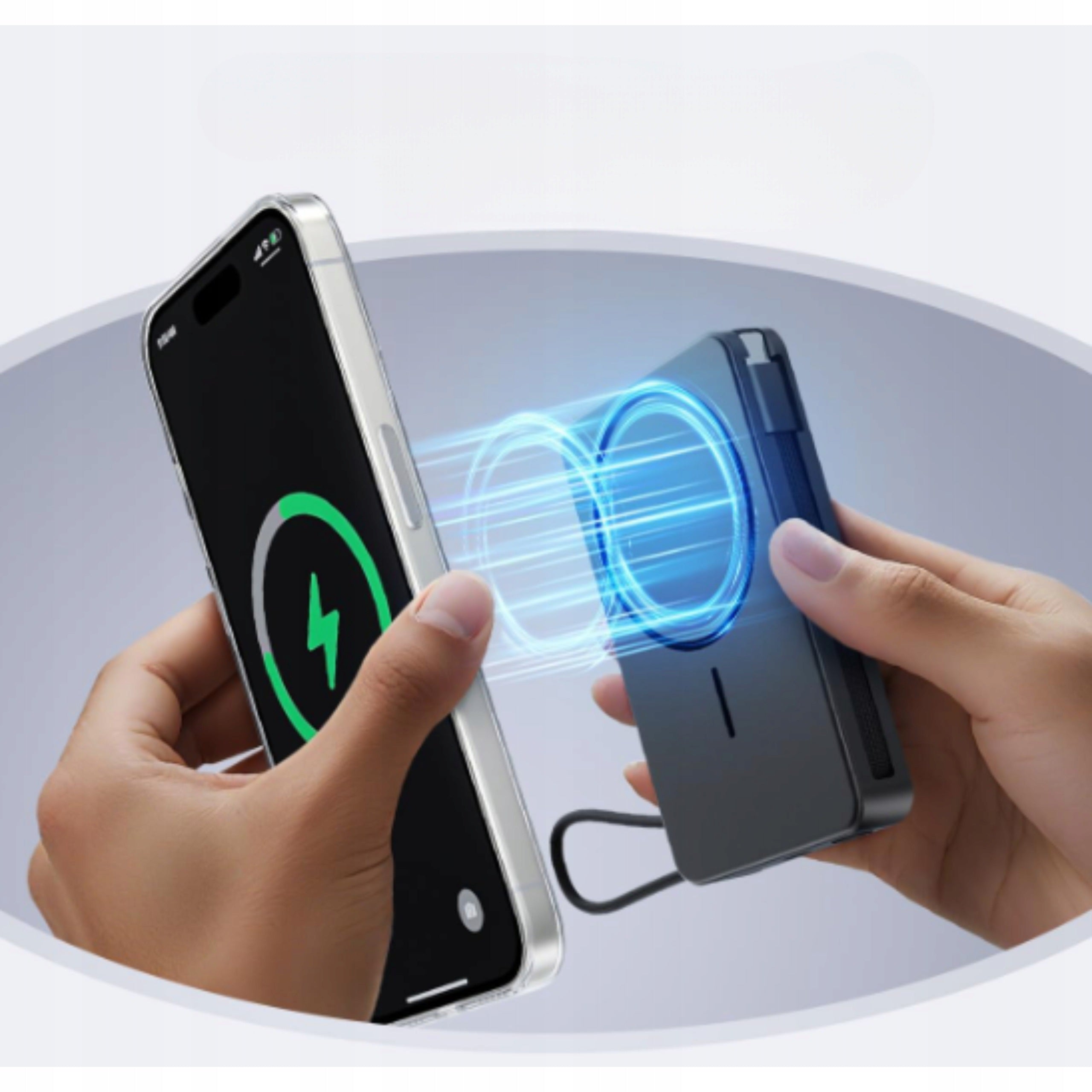 POWERBANK MAGSAFE 10000mAh 15W Fast Charging USB C Lightning Inductive Manufacturer code powerbank indukcyjny do iphone