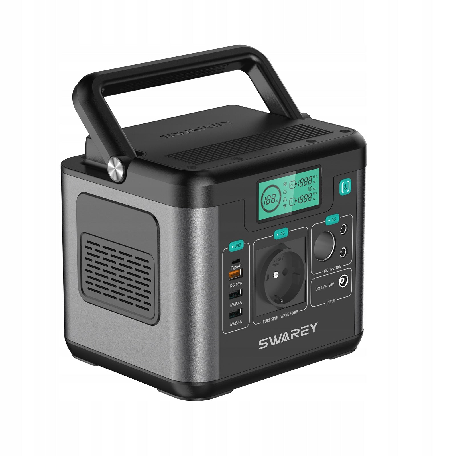 POWERBANK POWER STATION 222Wh SOLAR 230V Type-c/QC3.0 Manufacturer code S160