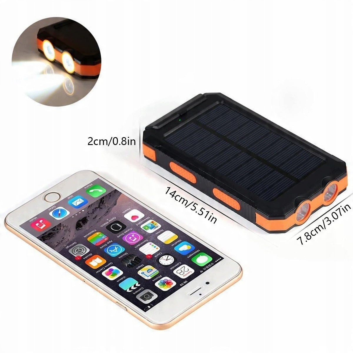 POWERBANK SOLAR WATERPROOF INDUCTION 26800mAh Fast Power Supply Battery capacity 26800 mAh