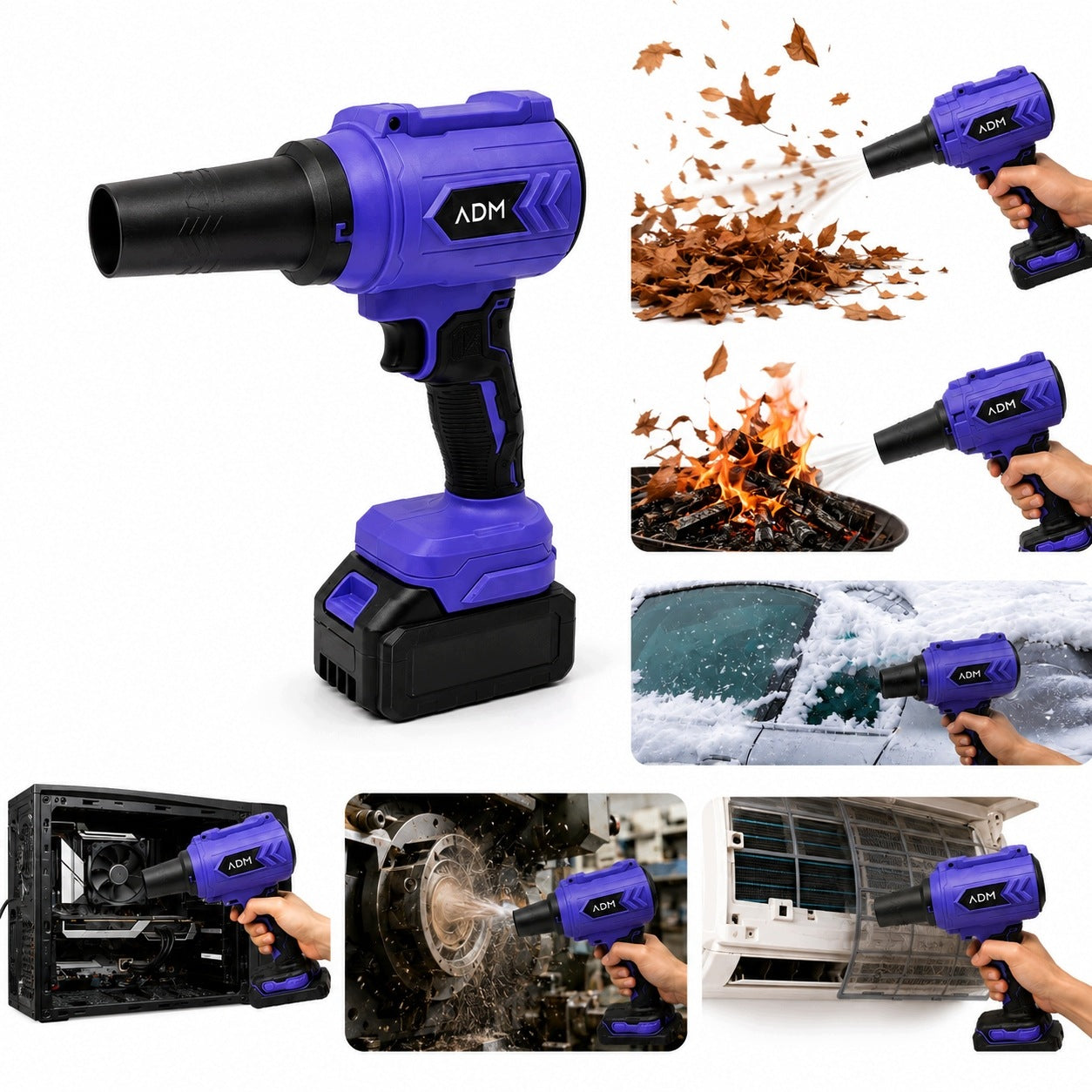 POWERFUL 400W 21V CORDLESS BLOWER FOR SNOW LEAVES DEHUMIDIFICATION Manufacturer code 7101