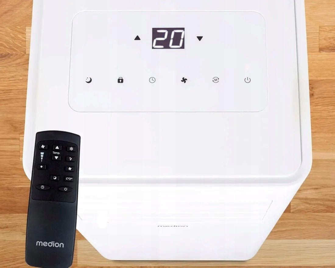 POWERFUL AIR CONDITIONER DEHUMIDIFIER PORTABLE 25M2 7000BTU WHITE REMOTE CONTROL Brand Medion