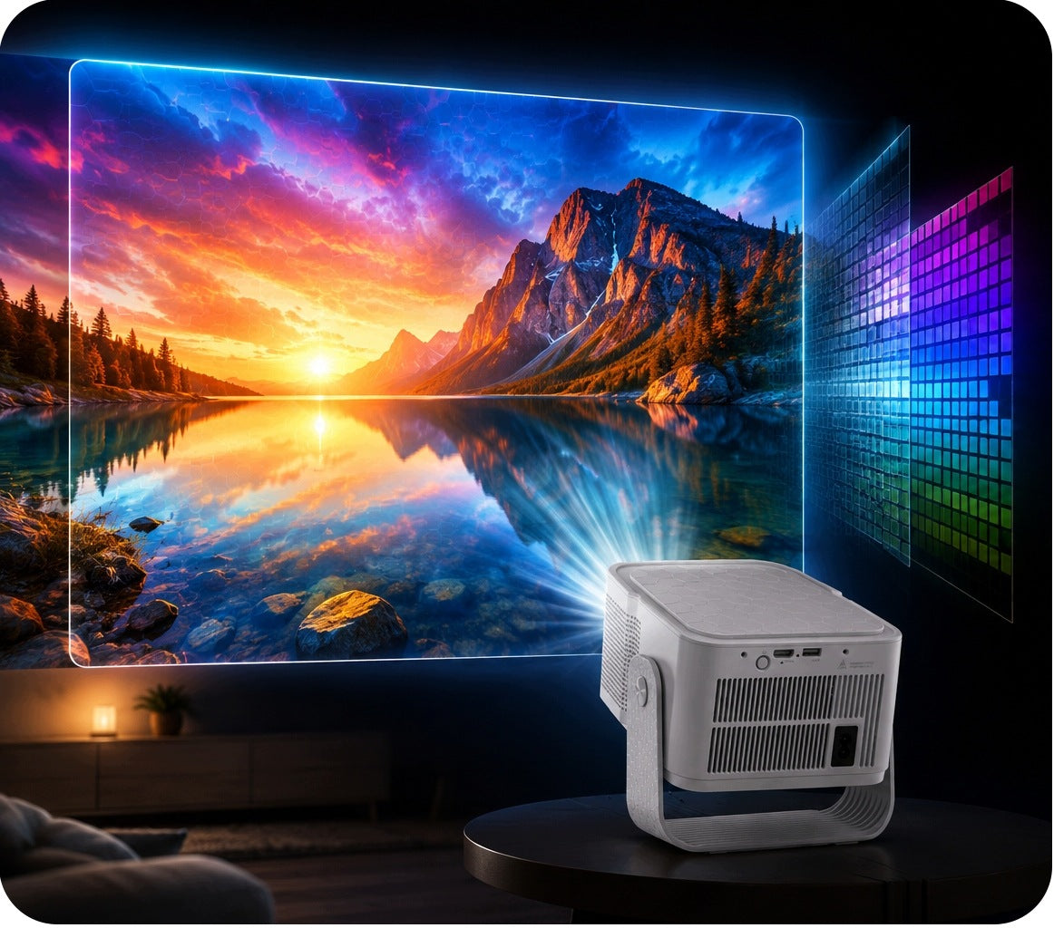 POWERFUL ANDROID CERTIFIED Google TV PROJECTOR LED projector maXvision SMART Manufacturer code GTV900