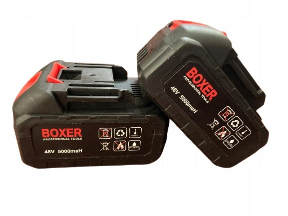 POWERFUL ANGLE GRINDER Cordless BOXER 5Ah 125mm Case + 2 x AKU 48V Power supply type rechargeable battery