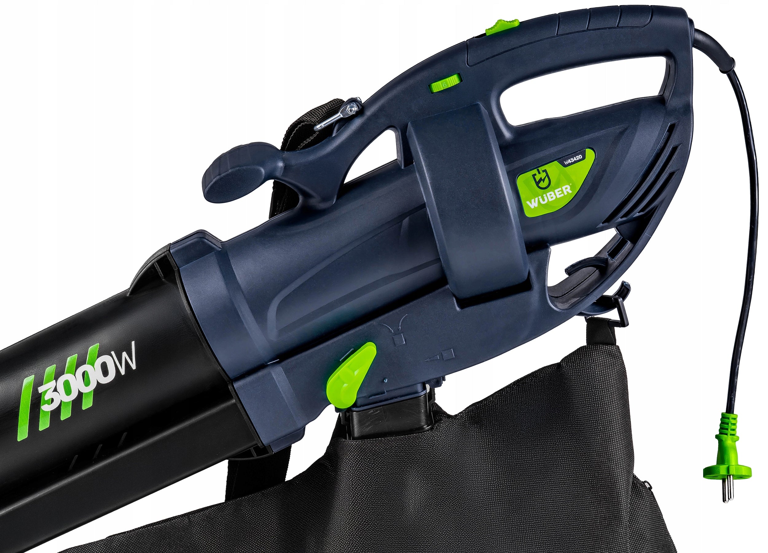 POWERFUL BLOWER ELECTRIC LEAF VACUUM CLEANER 3000W 35L WITH SHREDDER Packaging status original