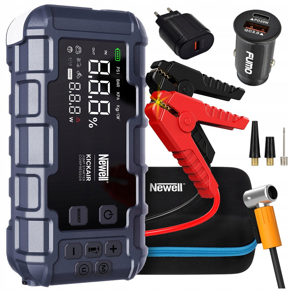 POWERFUL BOOSTER START JUMP STARTER DEVICE COMPRESSOR 2000A
