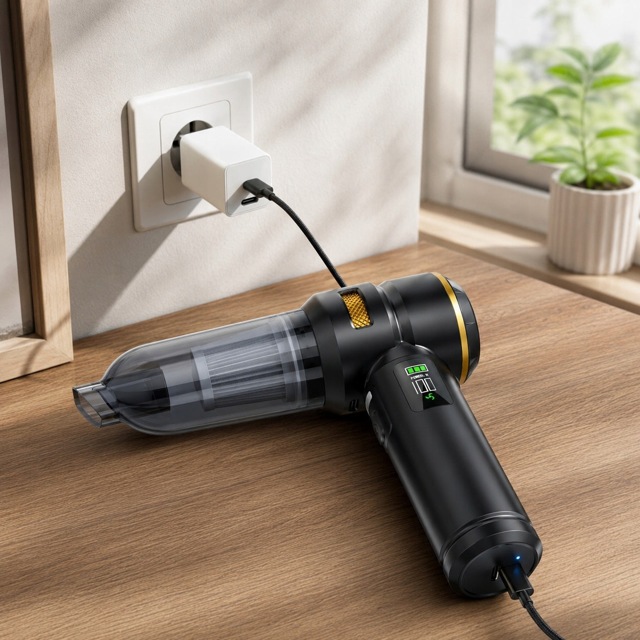 POWERFUL CAR HANDHELD VACUUM CLEANER 2IN1 CORDLESS 20000PA +2x HEPA FILTER Manufacturer code 382310109