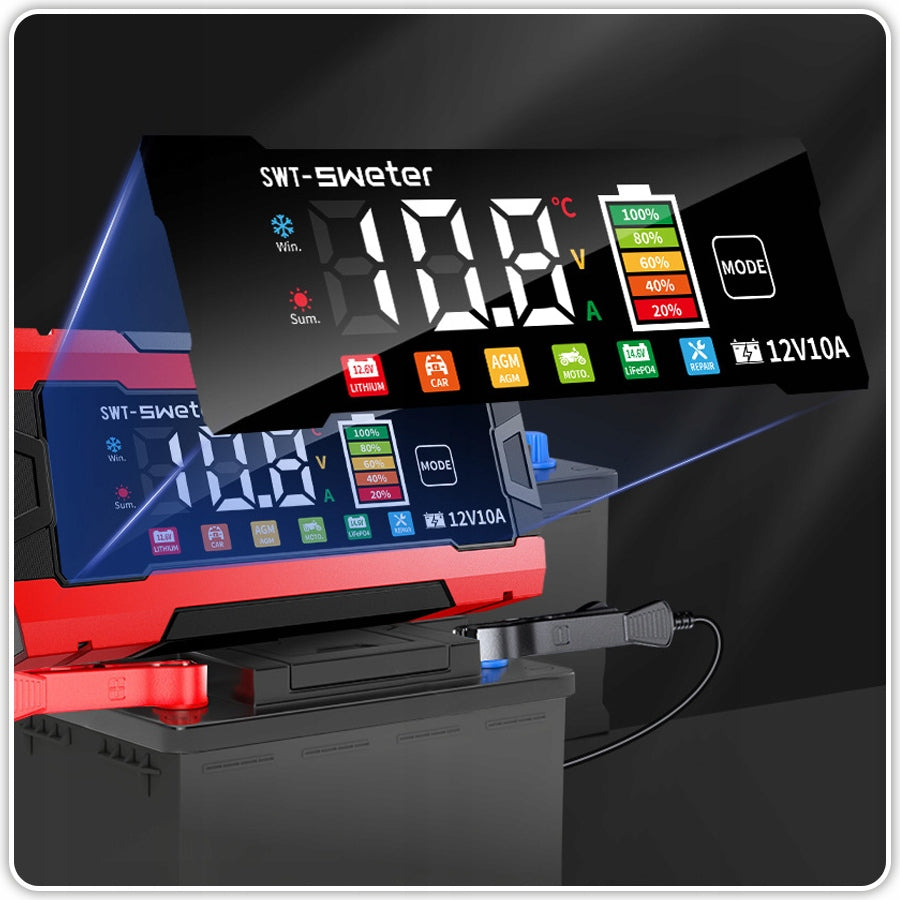 POWERFUL CAR RECTIFIER AUTOMATIC BATTERY REPAIR 24V 12V 10A Packaging status original
