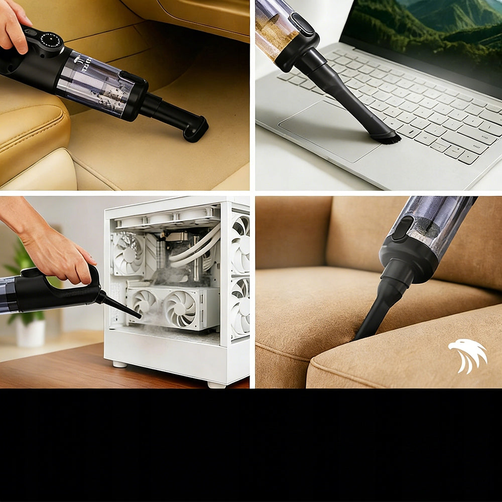 POWERFUL CAR VACUUM CLEANER CORDLESS HANDHELD 17000PA - HIGH POWER Model bnbbhtg