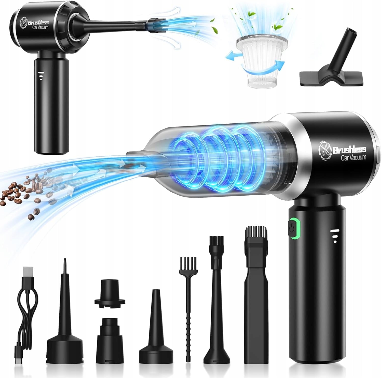 POWERFUL CAR VACUUM CLEANER CORDLESS HANDHELD 18000 PA