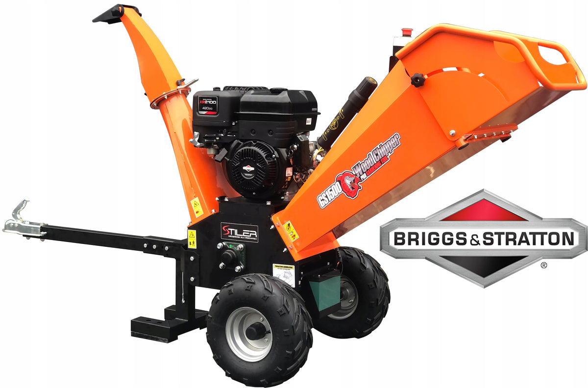 POWERFUL CHIPPER SHREDDER FOR BRANCHES STILER ENGINE B&S 13,5KM STARTER W24H