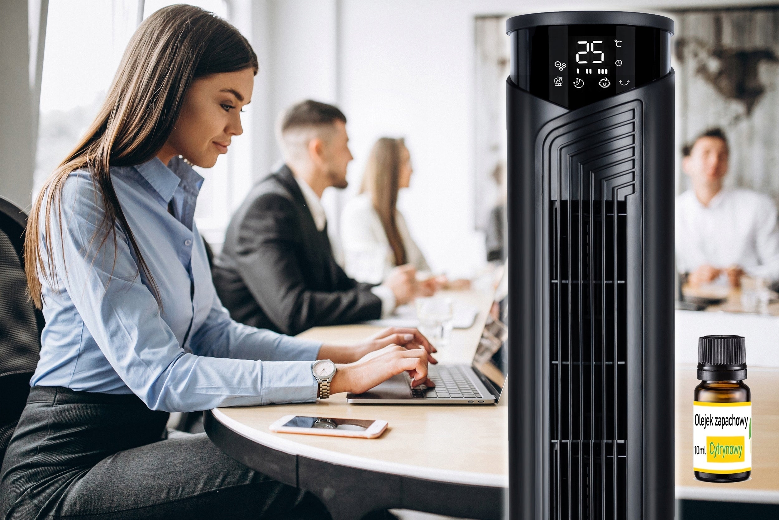 POWERFUL COLUMN FAN FLOOR XL STANDING FAN TIMER OIL REMOTE CONTROL Manufacturer code WENTYLATOR KOLUMNOWY WIATRAK STOJĄCY Duży