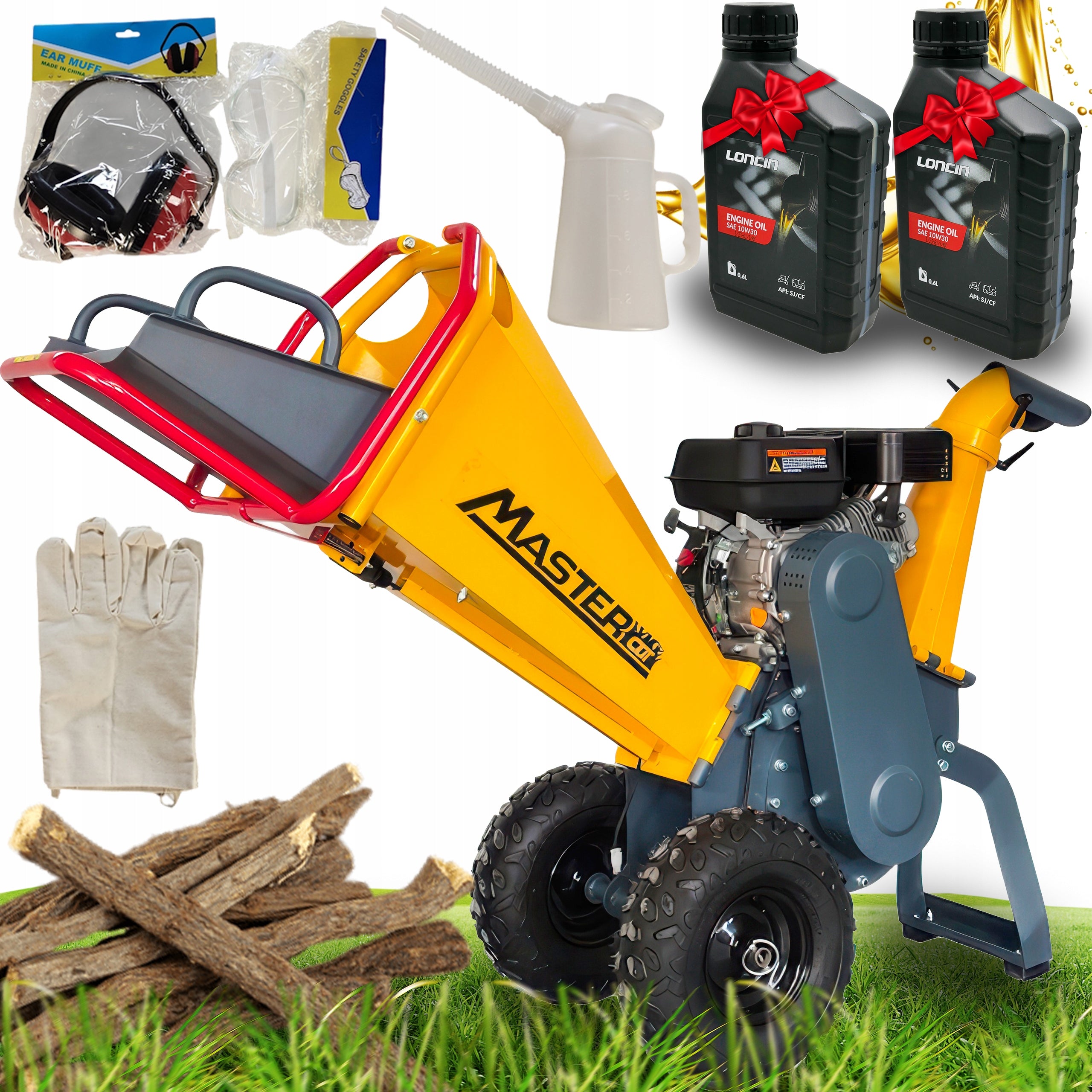 POWERFUL COMBUSTION BRANCH SHREDDER 4,3 kW 3600 rpm 10CM 6HP