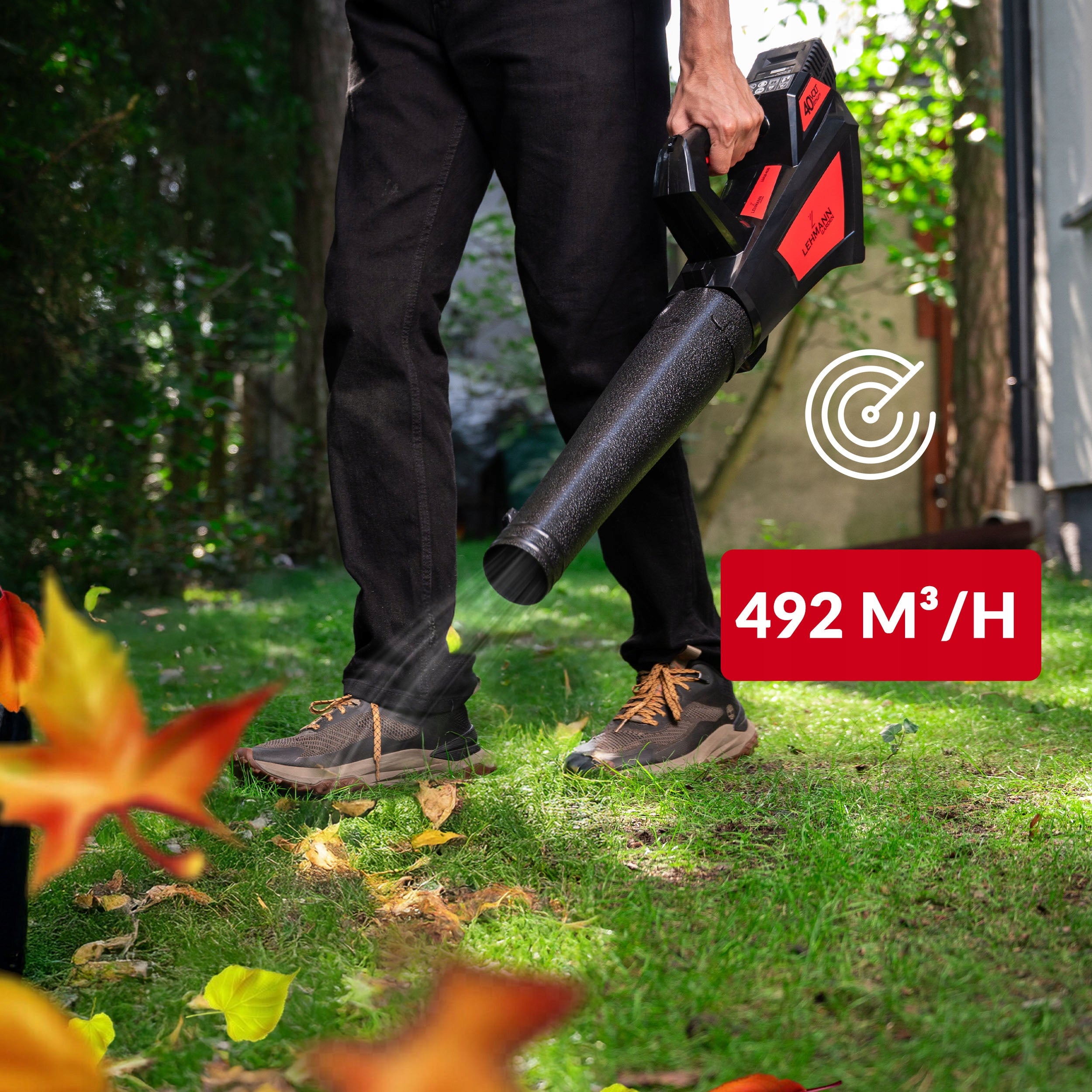 POWERFUL CORDLESS BLOWER FOR GARDEN LEAVES LEHMANN 4020 NEW 40V BODY Packaging status original