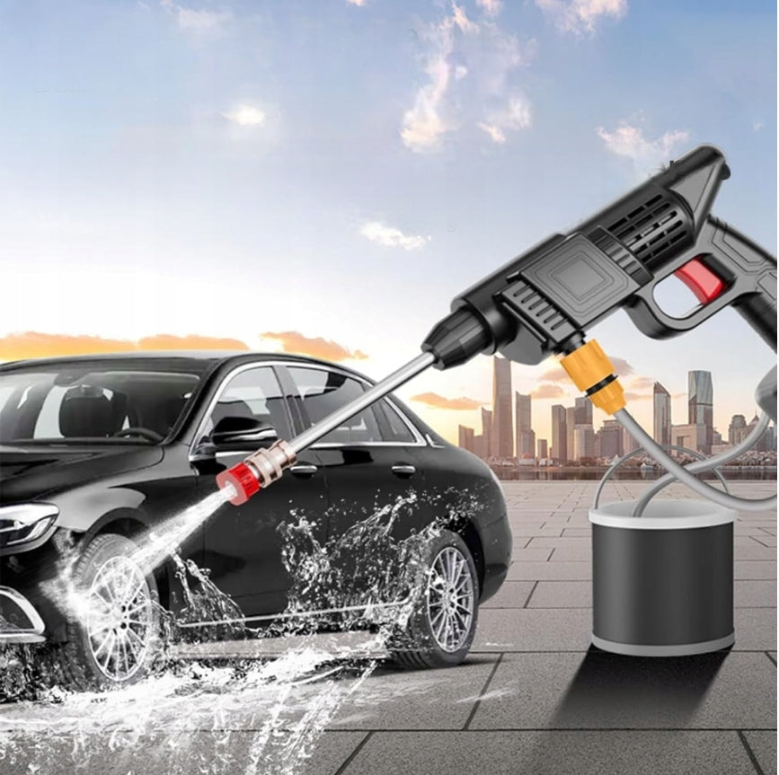 POWERFUL CORDLESS PRESSURE WASHER 200BAR 88VF + 2X AKU Pump type made of aluminum