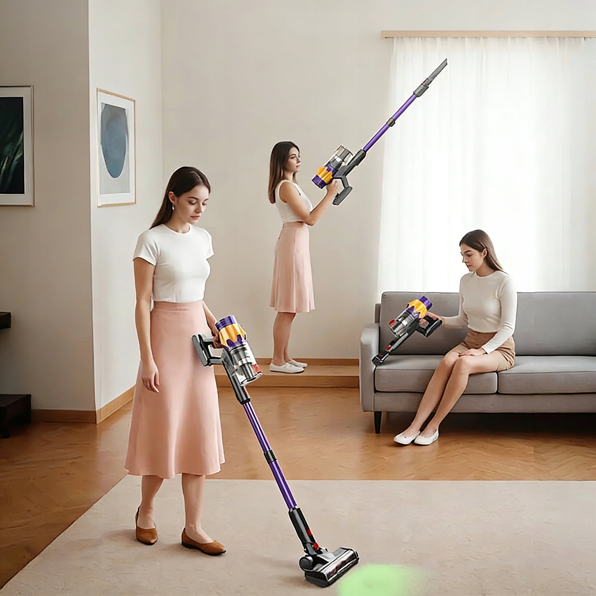 POWERFUL CORDLESS UPRIGHT VACUUM CLEANER 550W BLOSSOM V18 LED BACKLIGHT Brand Blossom