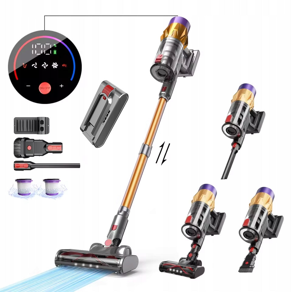 POWERFUL CORDLESS UPRIGHT VACUUM CLEANER Blossom V18 550w 50KPA HEPA