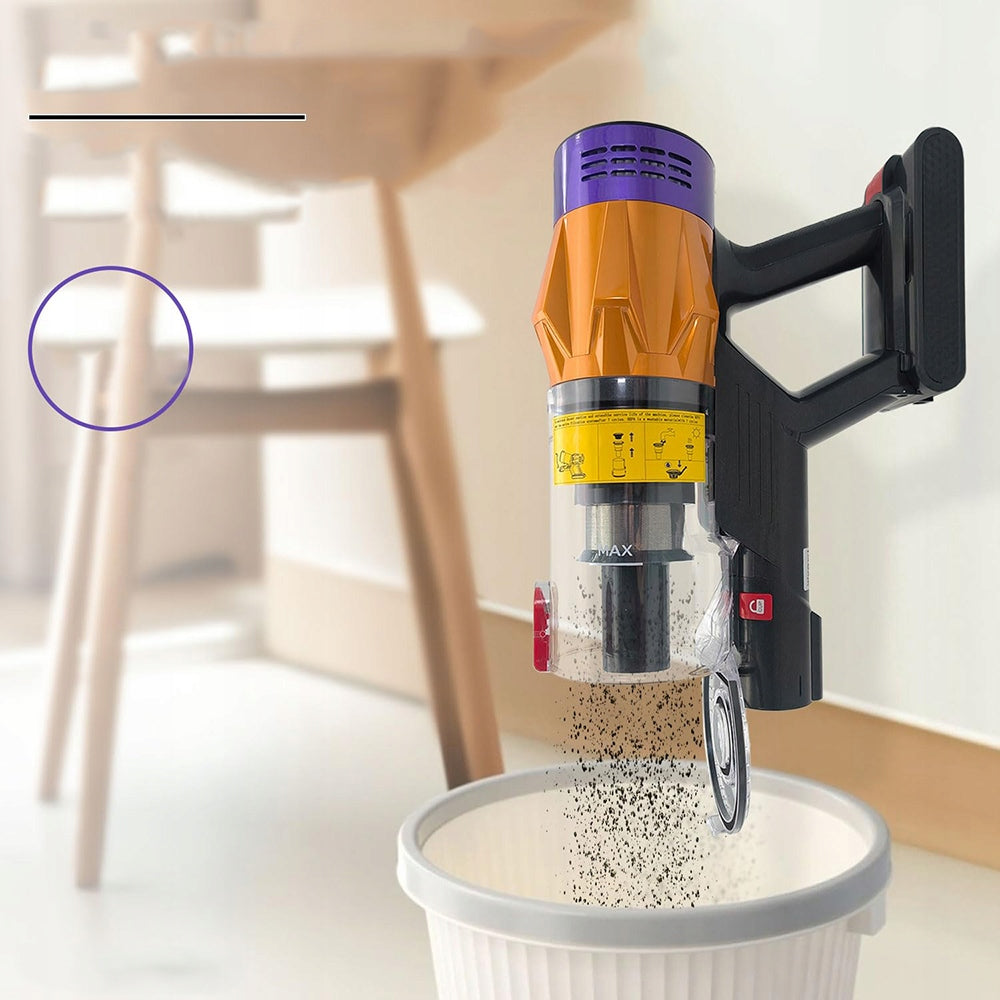 POWERFUL CORDLESS VERTICAL CYCLONE VACUUM CLEANER 550W LED BACKLIGHT Clean water tank capacity 1 l