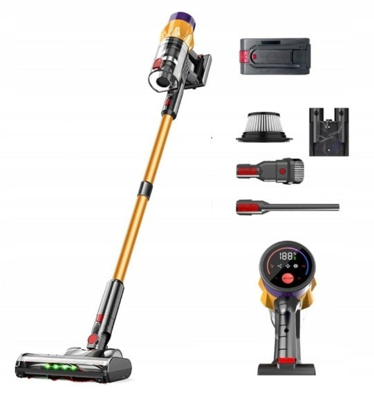 POWERFUL CORDLESS VERTICAL CYCLONE VACUUM CLEANER 550W LED BACKLIGHT Packaging status original
