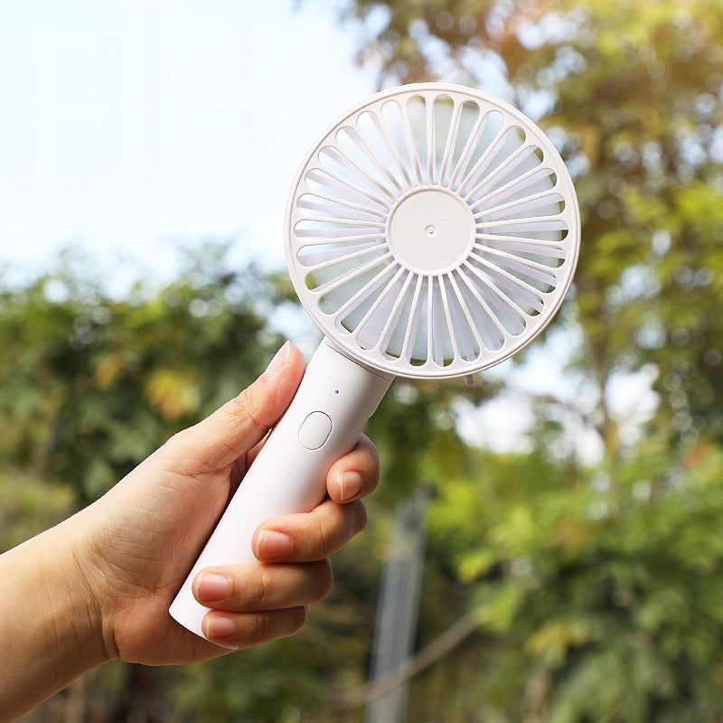 POWERFUL DESK FAN Portable Mini Handheld Windmill Quiet 1800mAh USB Manufacturer code MOCNY WIATRAK RĘCZNY SKŁADANY BEZPRZEWODOWY