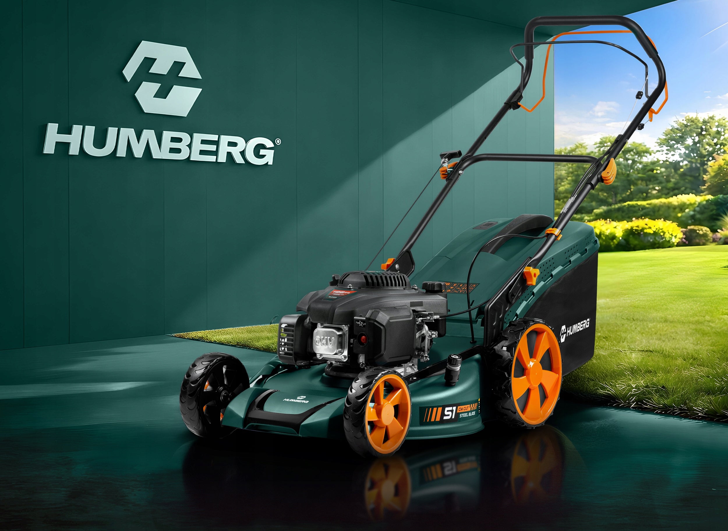 POWERFUL DIESEL MOWER WITH DRIVE 51cm 70l LONCIN 196cc MODEL 2026 + OIL Basket capacity 70 l