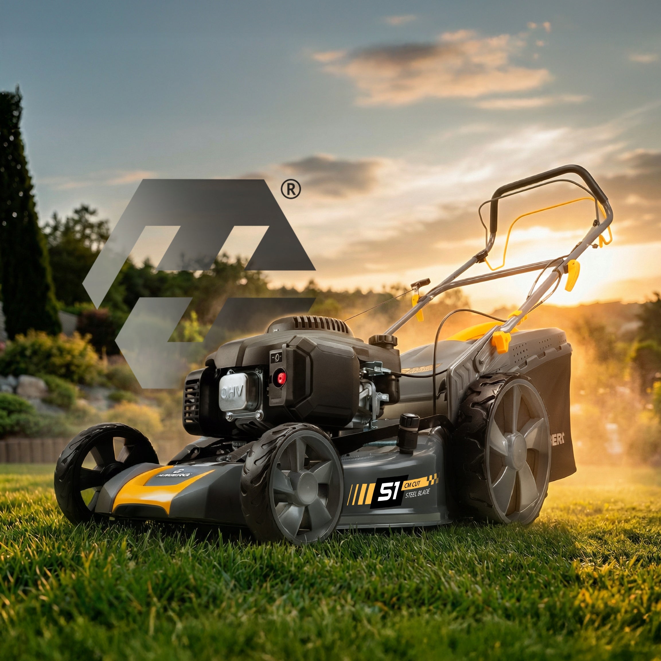 POWERFUL DIESEL MOWER WITH DRIVE 51cm 70l LONCIN 196cc + OIL MODEL 2026 Manufacturer code 560100Z