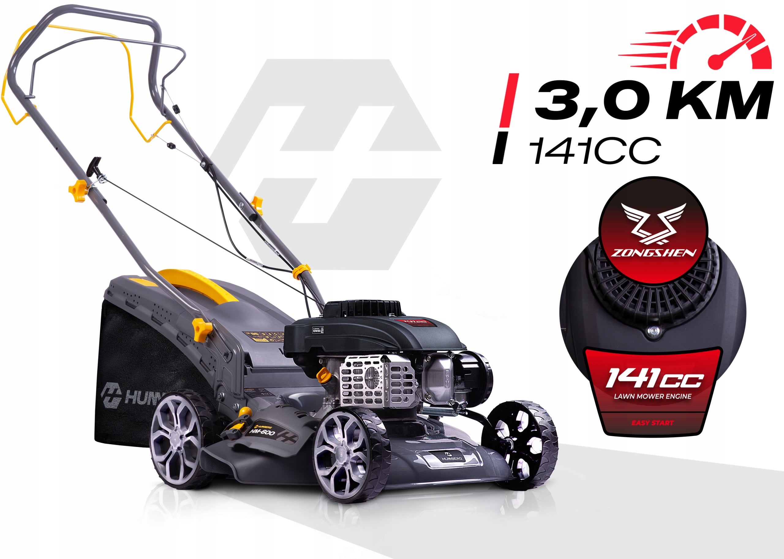 POWERFUL ECONOMICAL DIESEL MOWER WITH DRIVE 40cm 141cc + OILS + BLADE Manufacturer code 560000Z