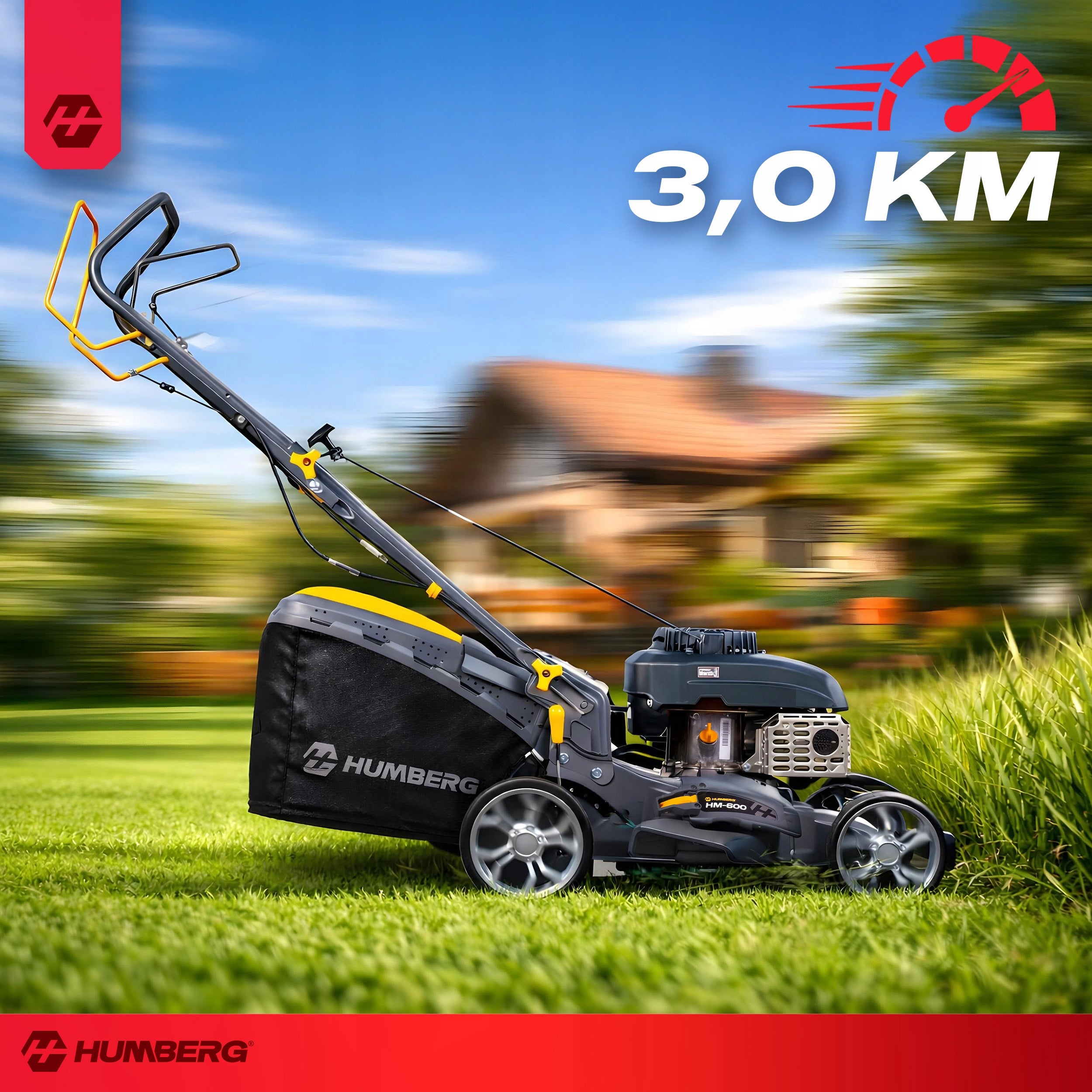 POWERFUL ECONOMICAL DIESEL MOWER WITH DRIVE 40cm 141cc + OILS + BLADE Packaging status original