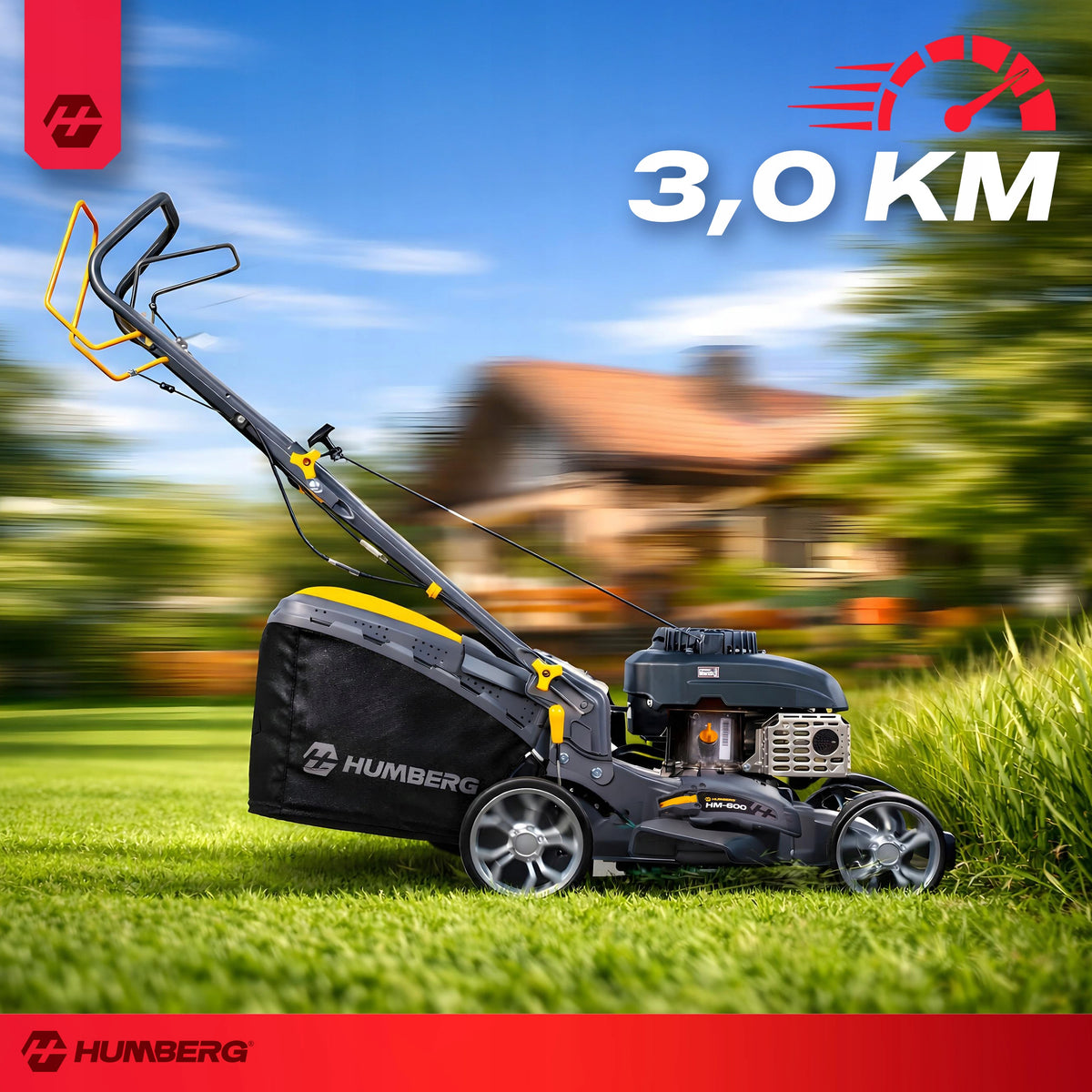 POWERFUL ECONOMICAL DIESEL MOWER WITH DRIVE 40cm 141cc + OILS + BLADE Packaging status original