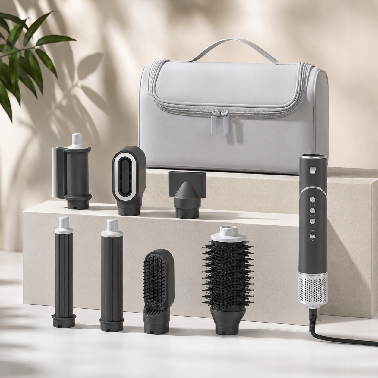 POWERFUL HAIR DRYER AND CURLING IRON 7IN1 MULTIFUNCTIONAL WITH IONIZATION 1400W Packaging status original