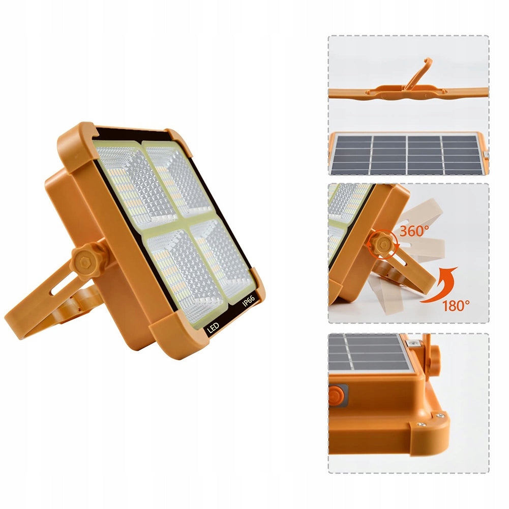 POWERFUL HALOGEN PORTABLE LARGE SOLAR WORK LAMP 1000W 264LED POWERBANK