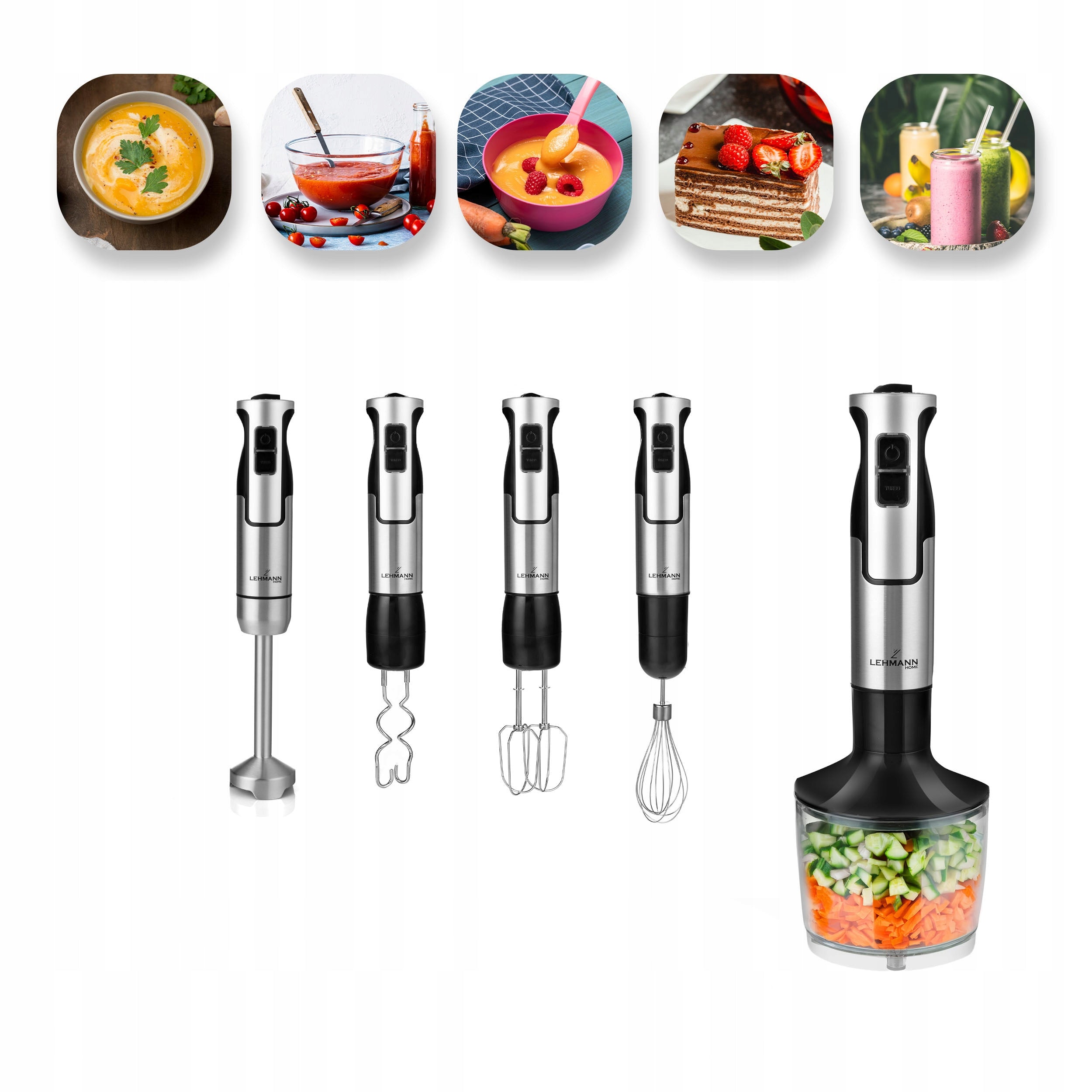 POWERFUL HAND BLENDER MULTIFUNCTIONAL MIXER THE MOST POWERFUL MOTOR BLADE XXL Rotational speed control yes